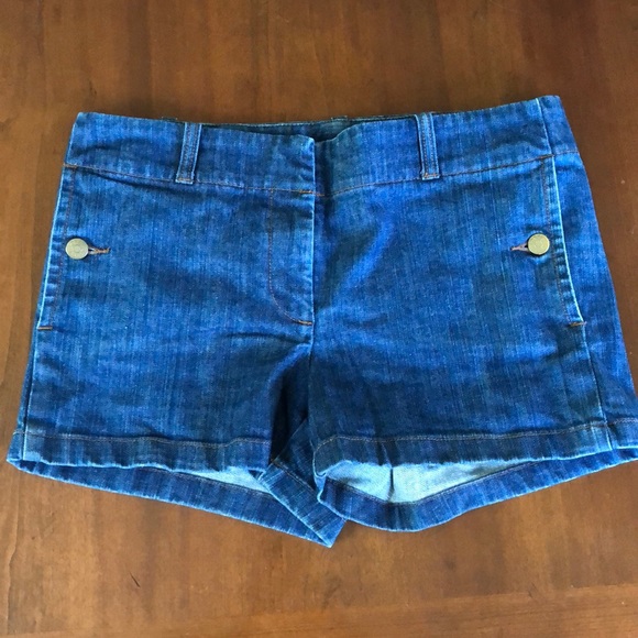 J Crew Women’s Denim Cruiser Shorts 12065 Blue Cotton Sailor Jean Shorts Size 6 - Picture 2 of 7
